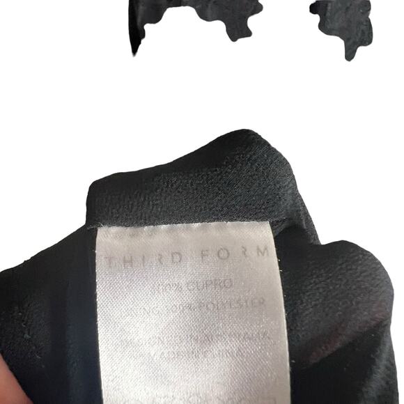 Third Form Black Paisley Triangle Cut Out Sleeveless Midi Dress Size 6 - Picture 12 of 16